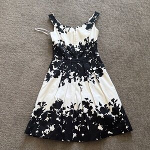 White House Black Market Monochrome Dress